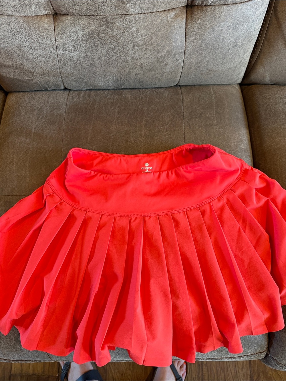 Apana Bright Red Circle Skirt
